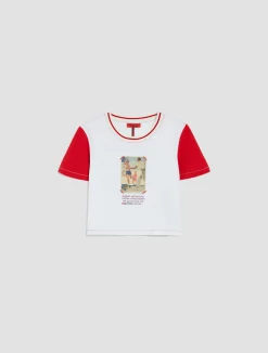 MAX&Co. with Superga printed cropped T-shirt