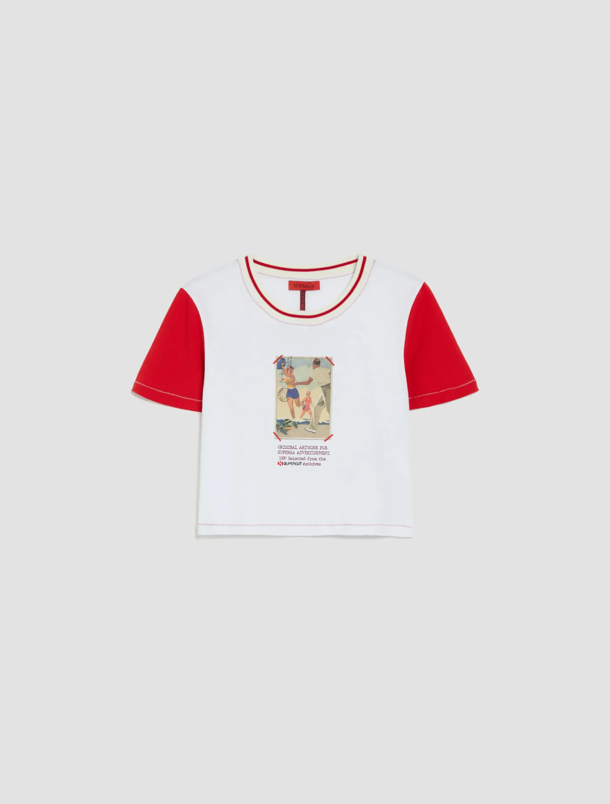 MAX&Co. with Superga printed cropped T-shirt