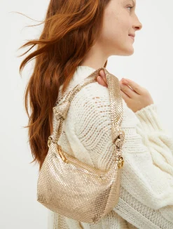 Metal mesh party bag