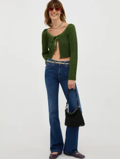 Mid-rise bootcut jeans
