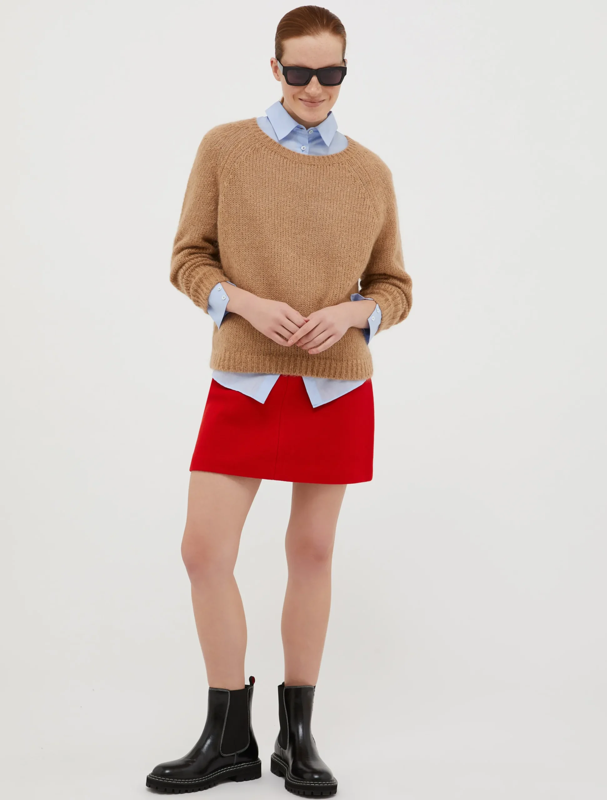 Mohair-blend pullover