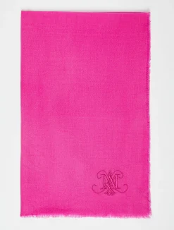 Monogrammed wool stole