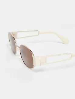 Oval metal glasses