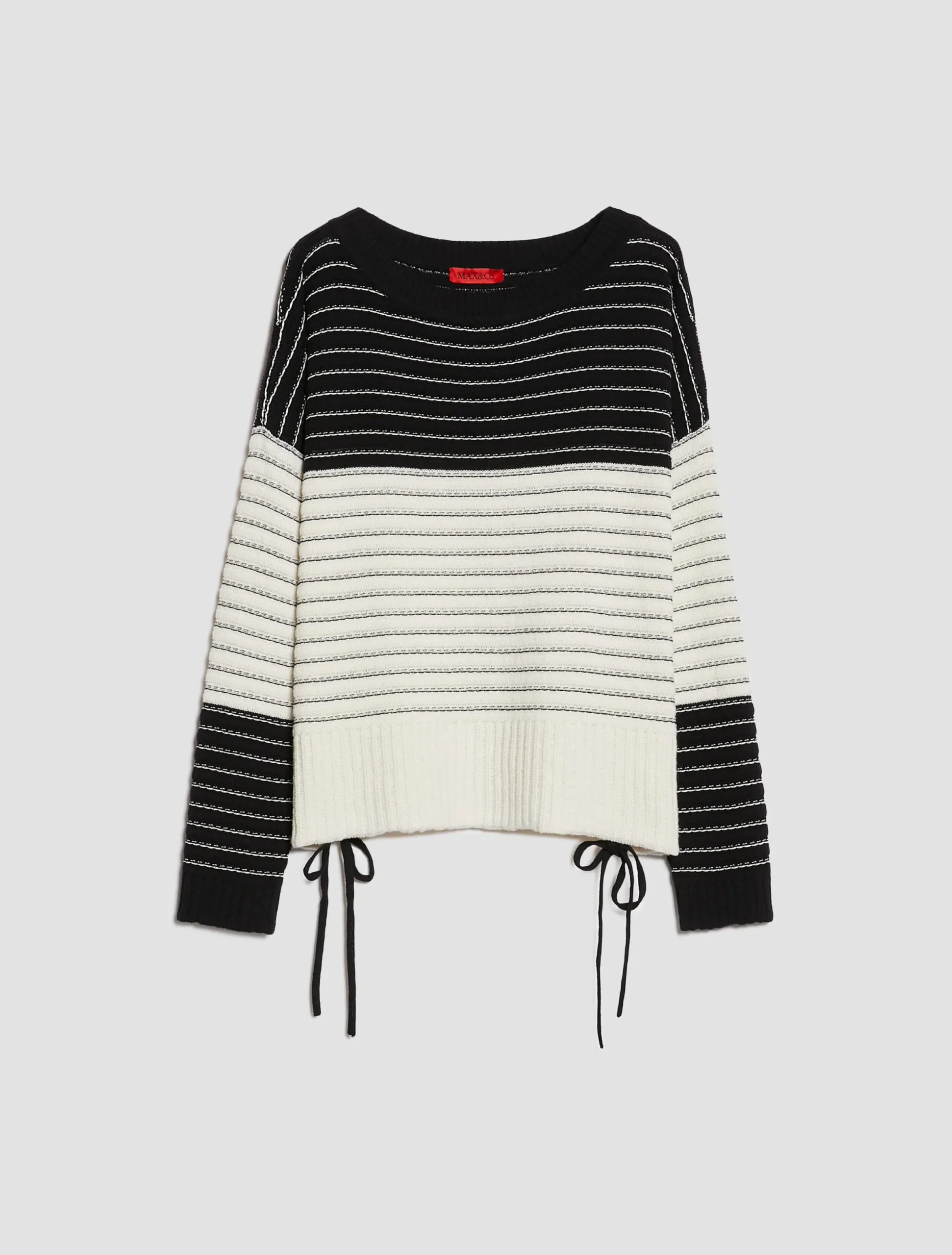 Oversized cotton and linen jumper