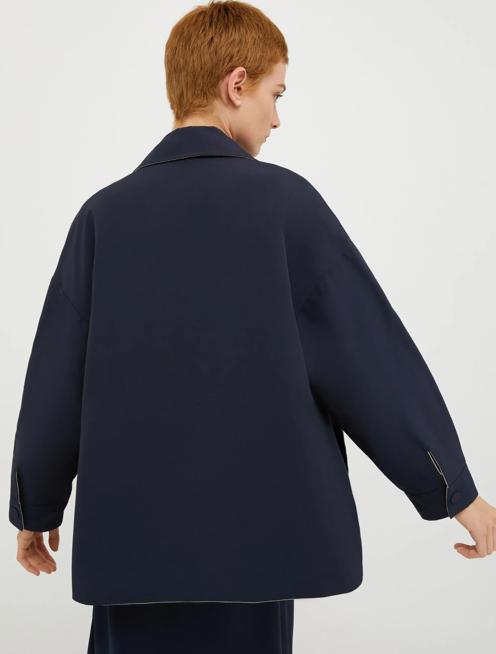 Oversized reversible shacket