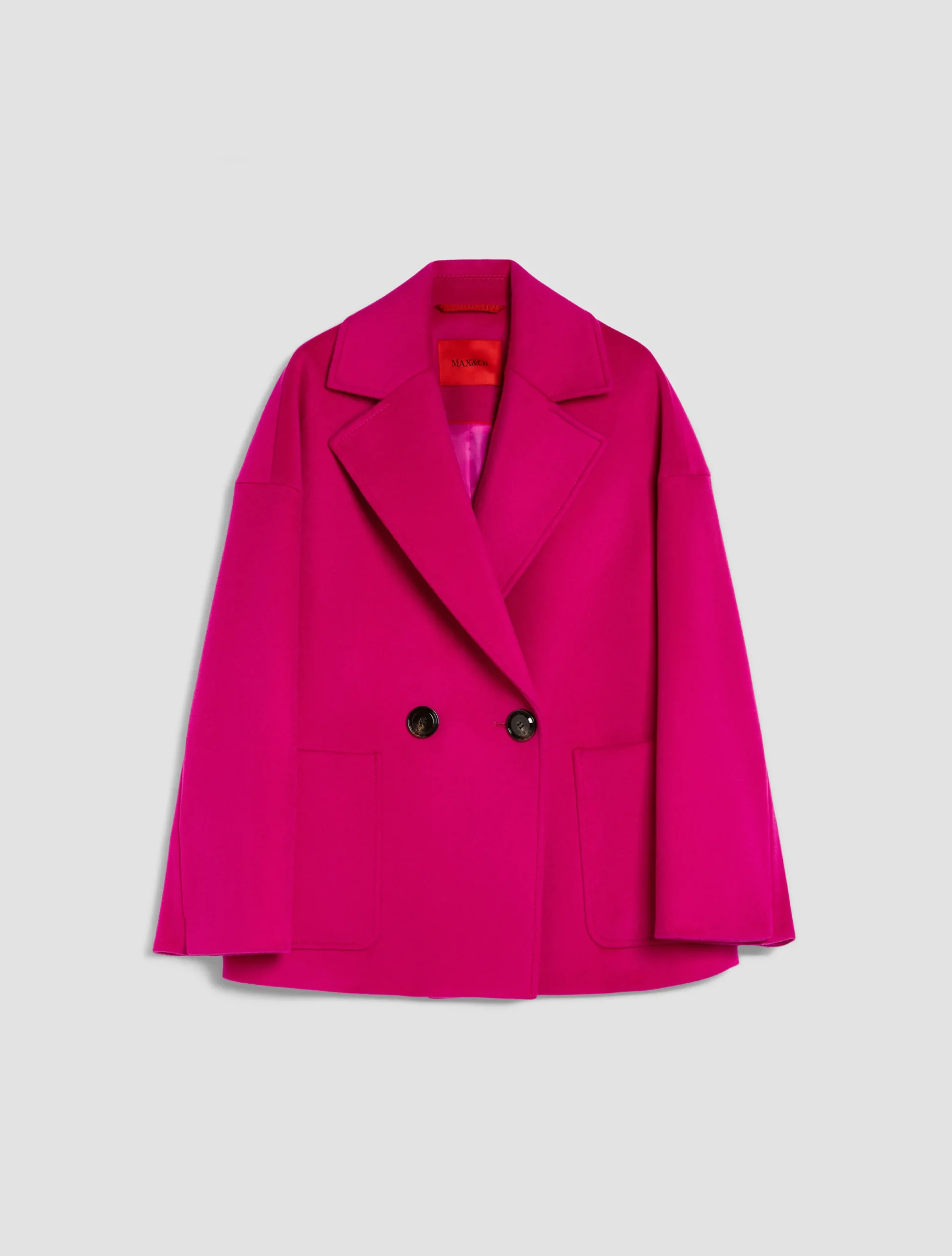 Oversized wool pea coat