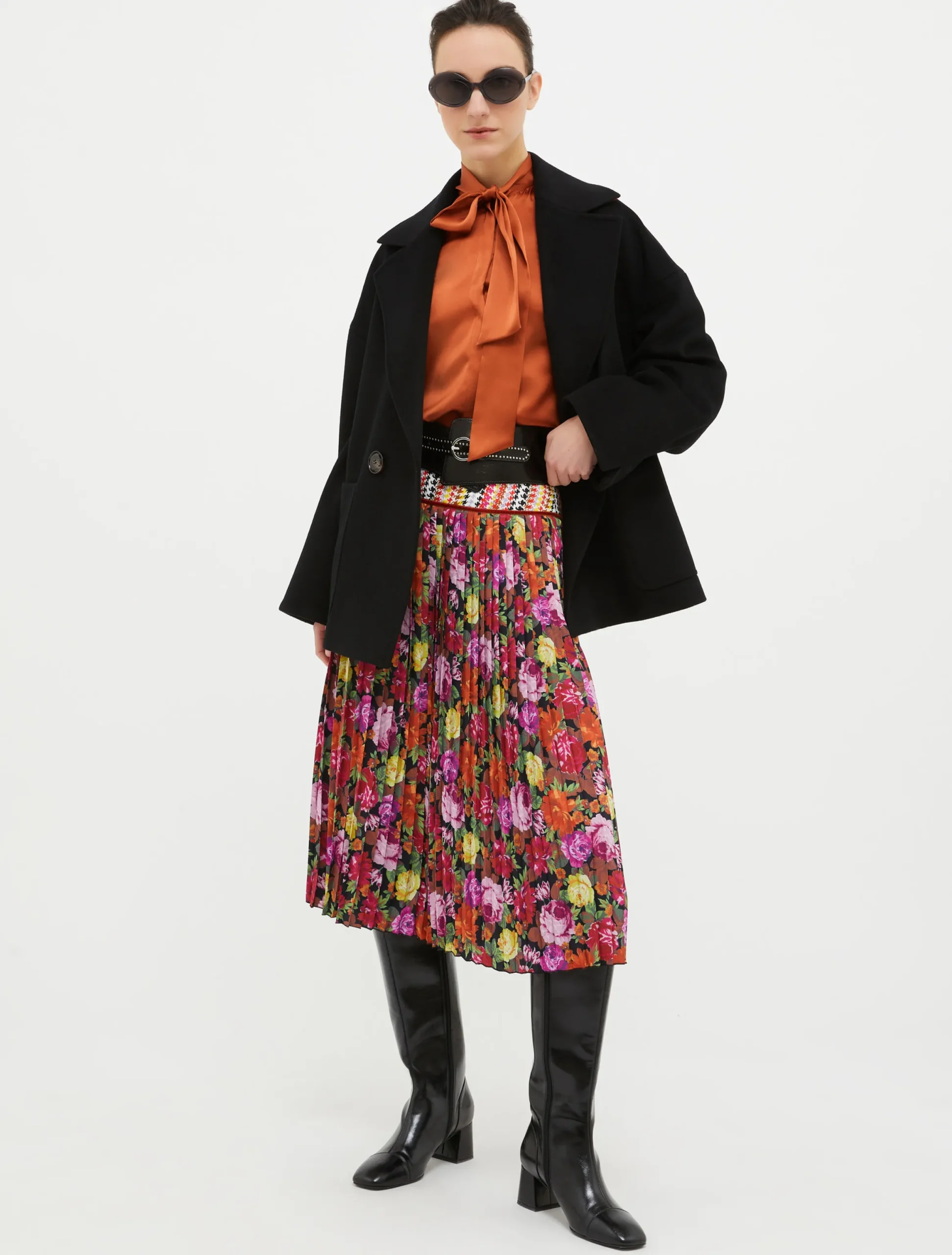 Oversized wool pea coat