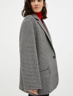 Oversized wool-blend blazer