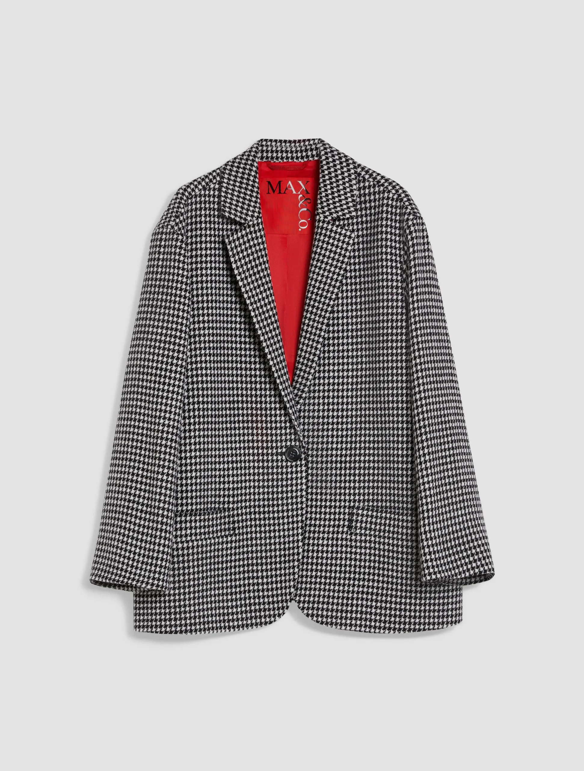 Oversized wool-blend blazer