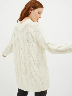 Oversized wool-blend pullover