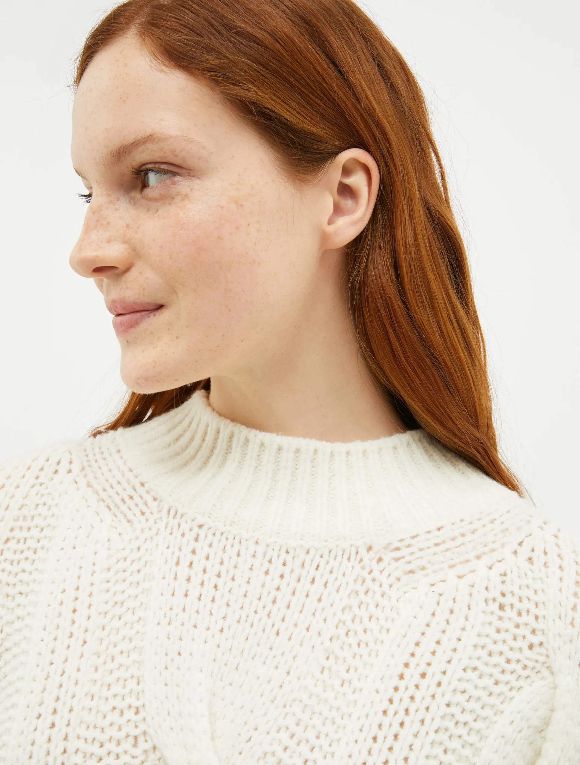 Oversized wool-blend pullover