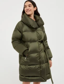 Padded feather-down puffer jacket
