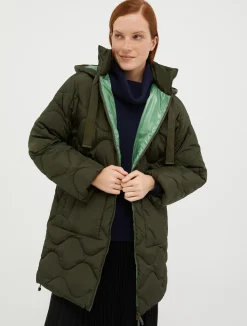 Padded hooded coat