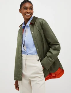 Padded shacket