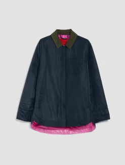 Padded shacket