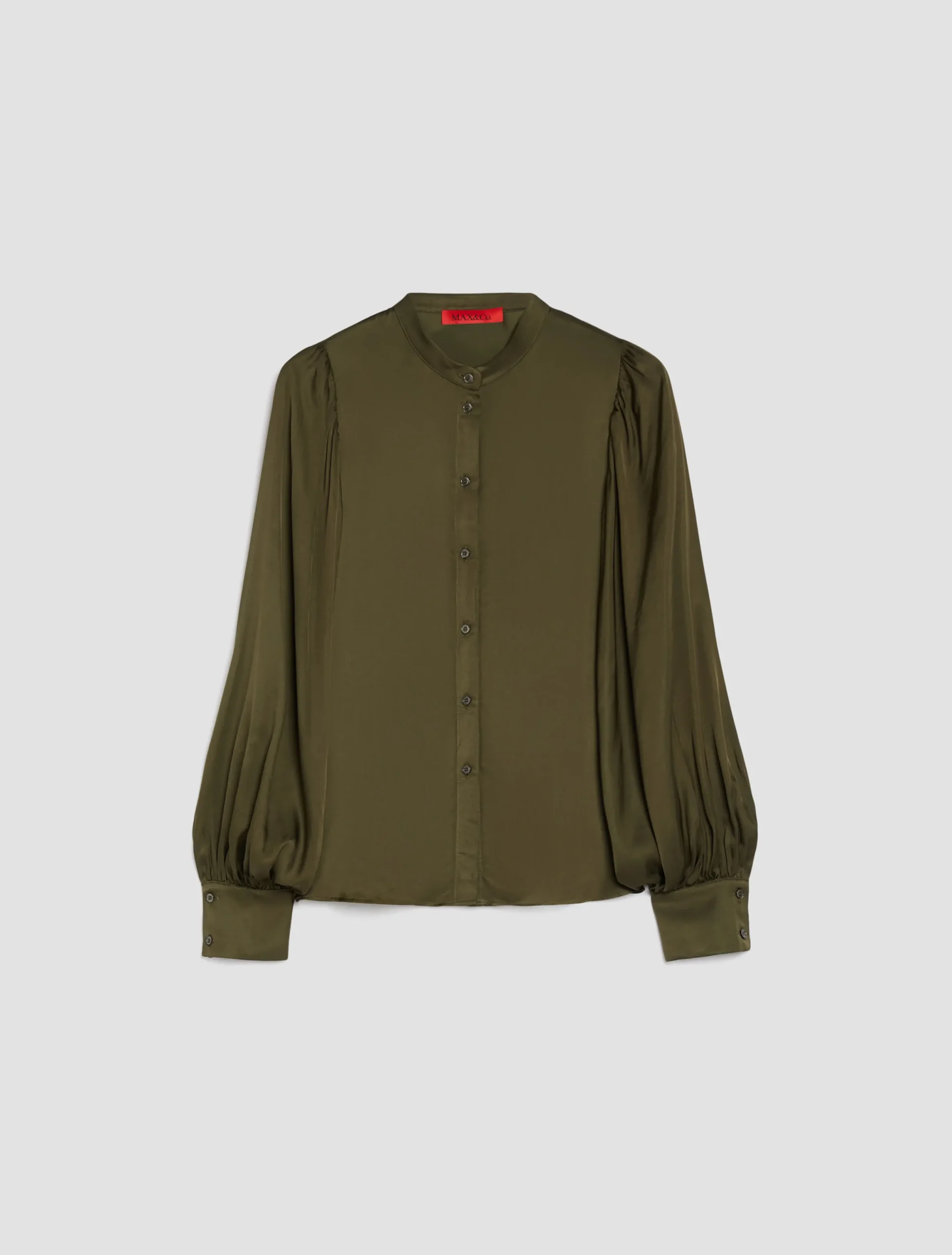 Patterned satin shirt