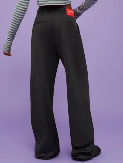Pinstriped trousers MAX&Co. with Looney Tunes