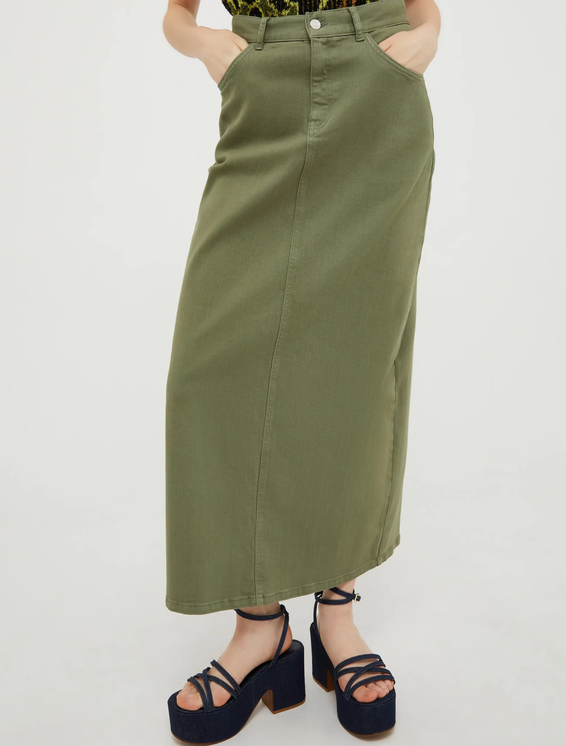 5-pocket drill column skirt