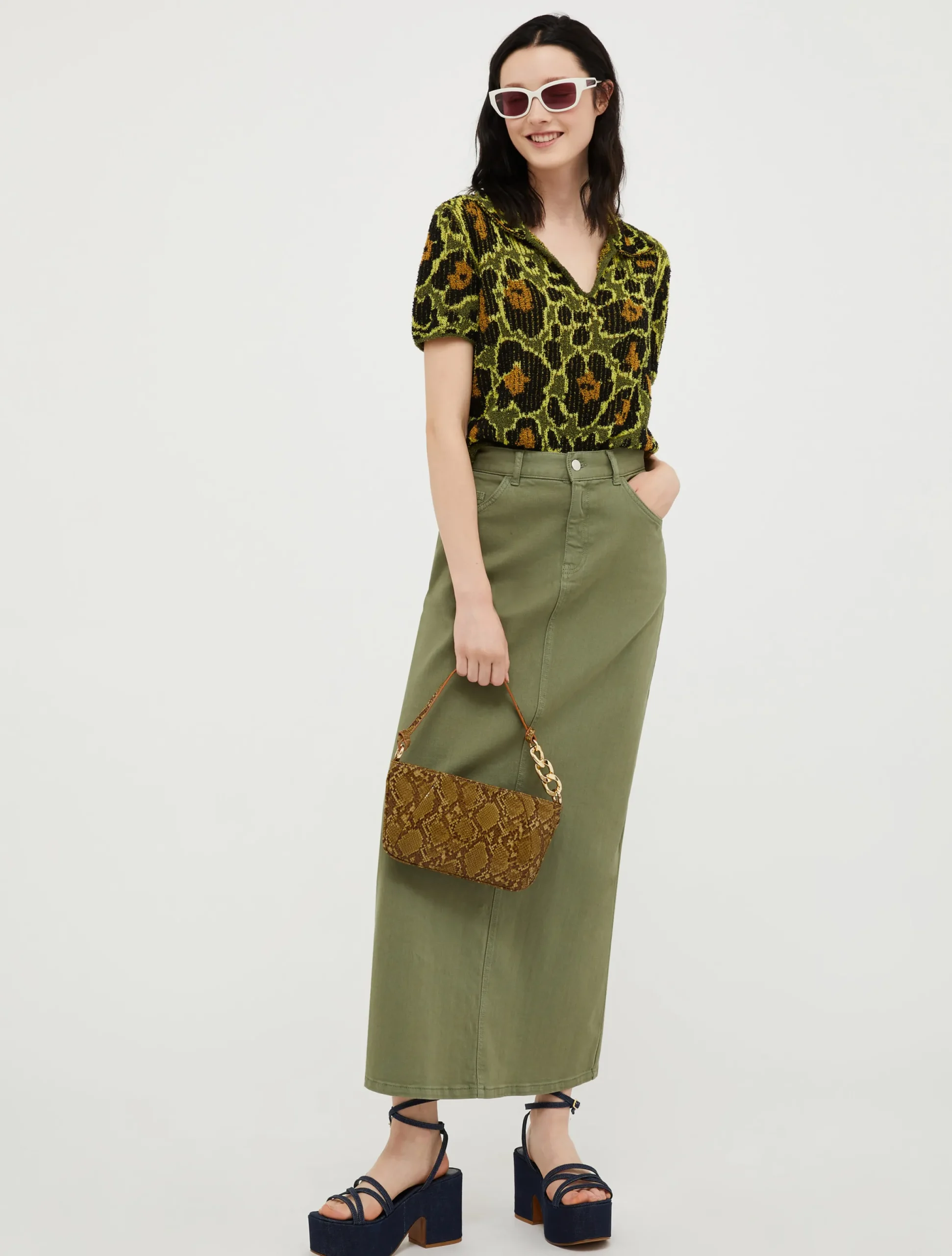 5-pocket drill column skirt