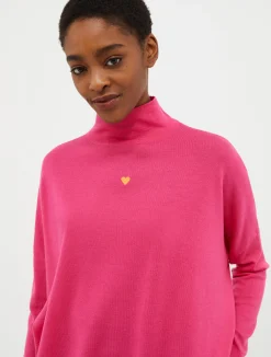 Polo neck wool jumper