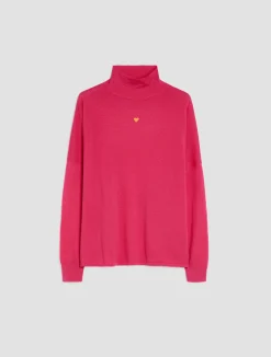 Polo neck wool jumper