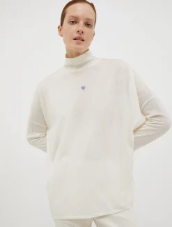 Polo neck wool jumper