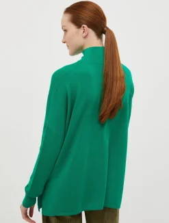 Polo neck wool jumper