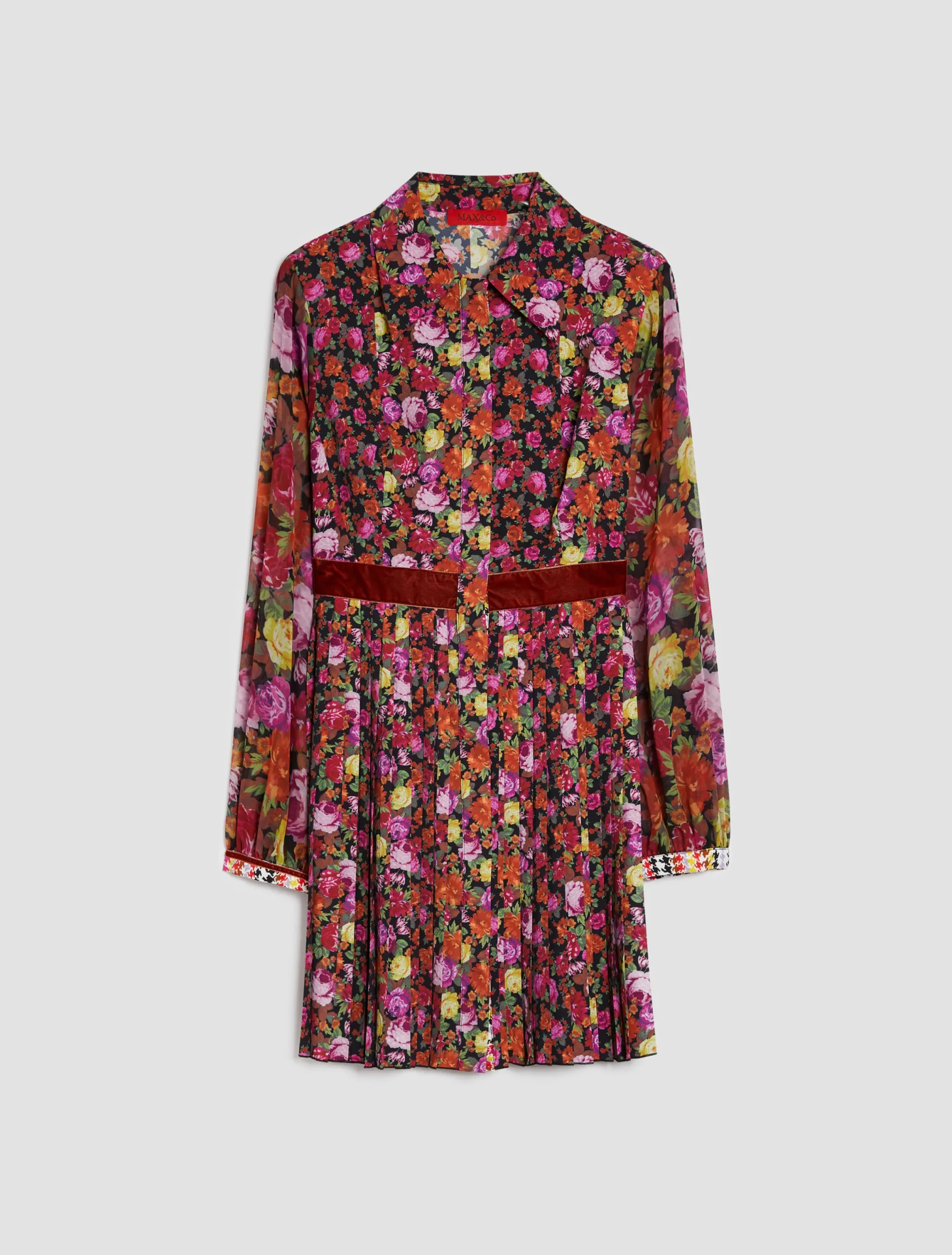 Printed shirt dress