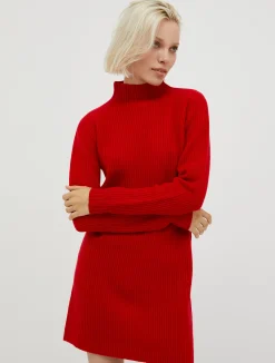 Pure wool knit dress
