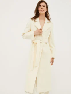 Purelong wool-drap midi coat