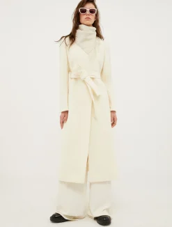 Purelong wool-drap midi coat