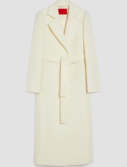 Purelong wool-drap midi coat