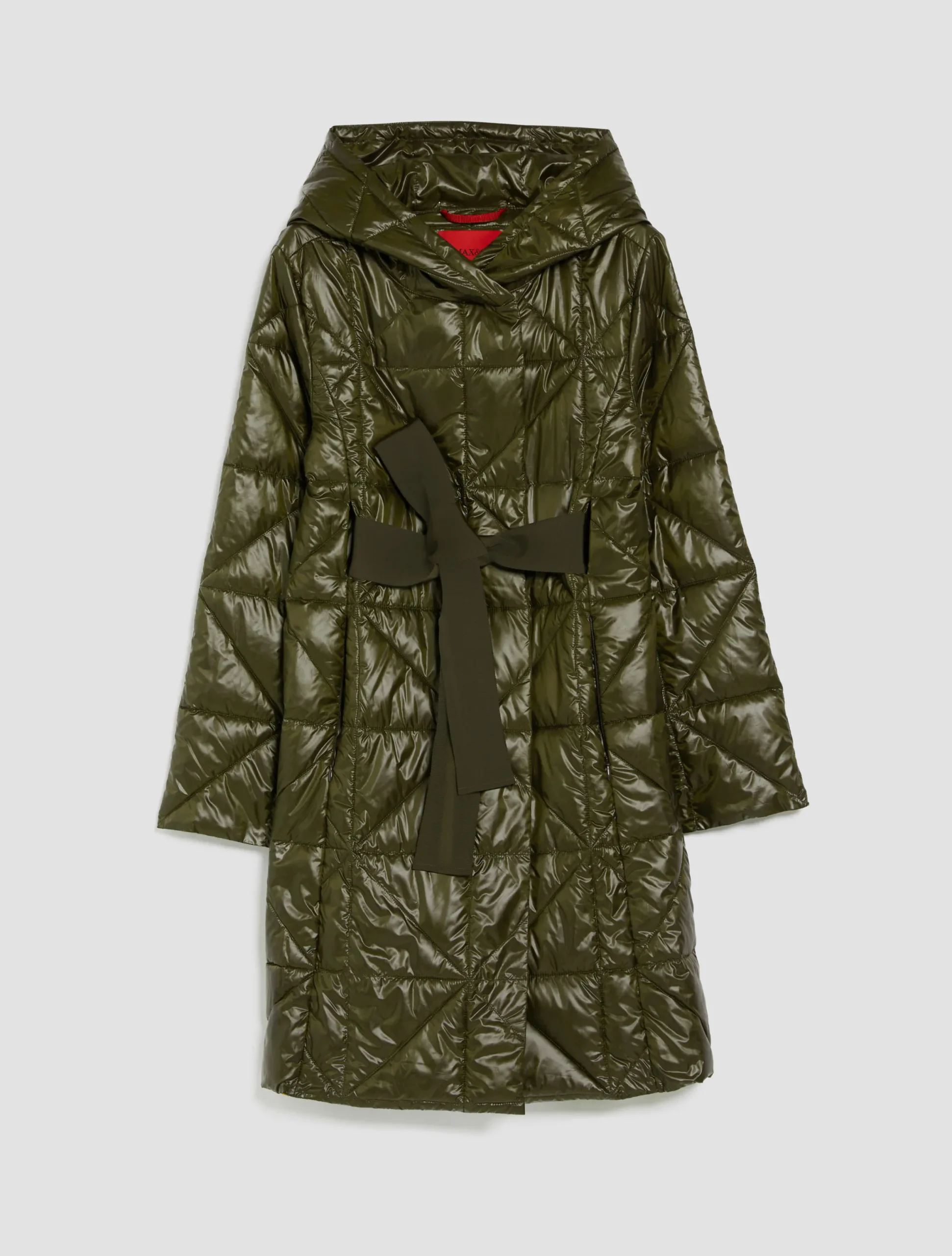 Quilted hooded coat