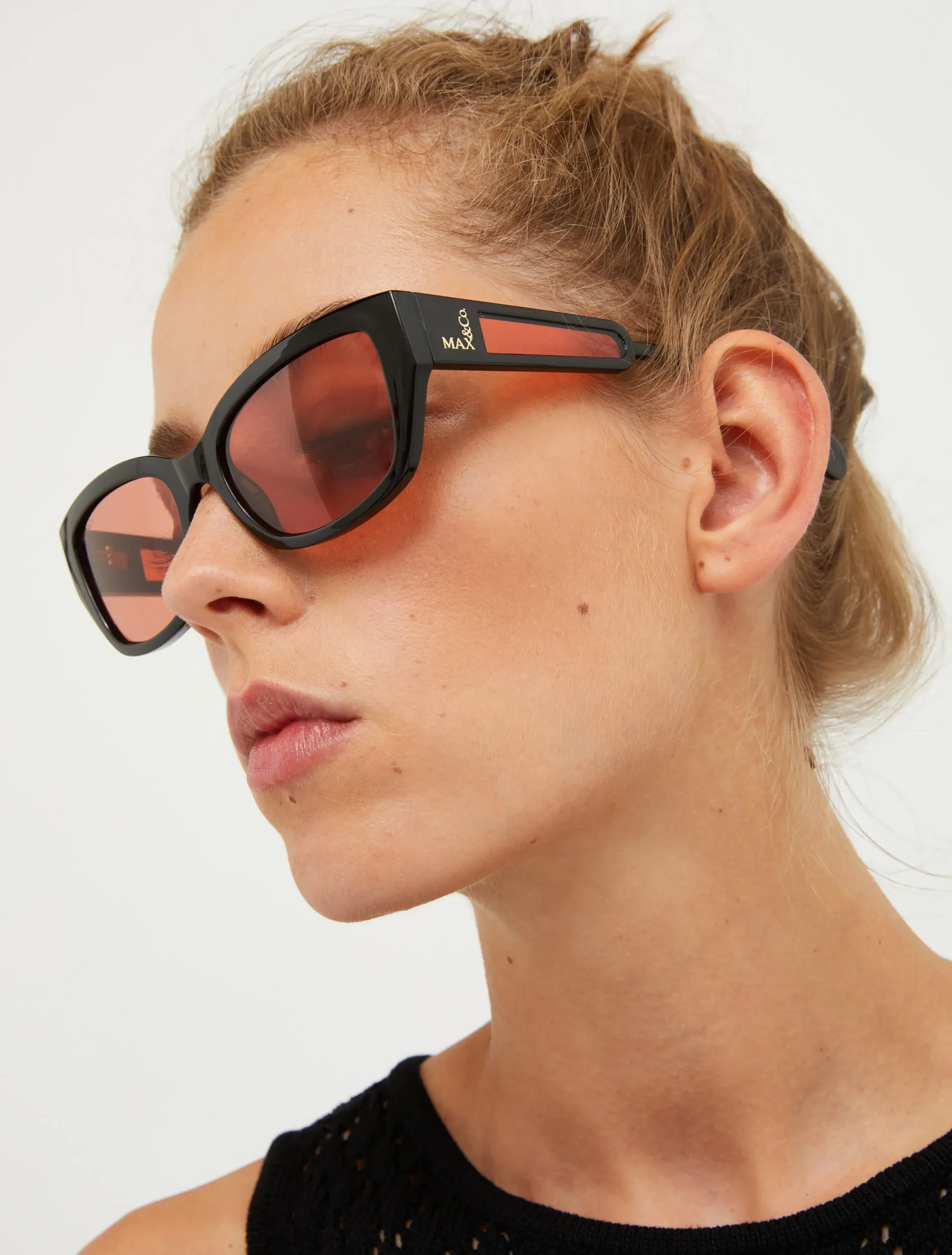 Rectangular butterfly sunglasses