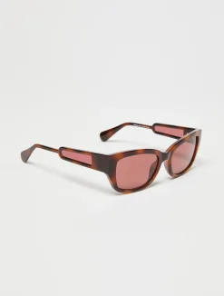Rectangular butterfly sunglasses