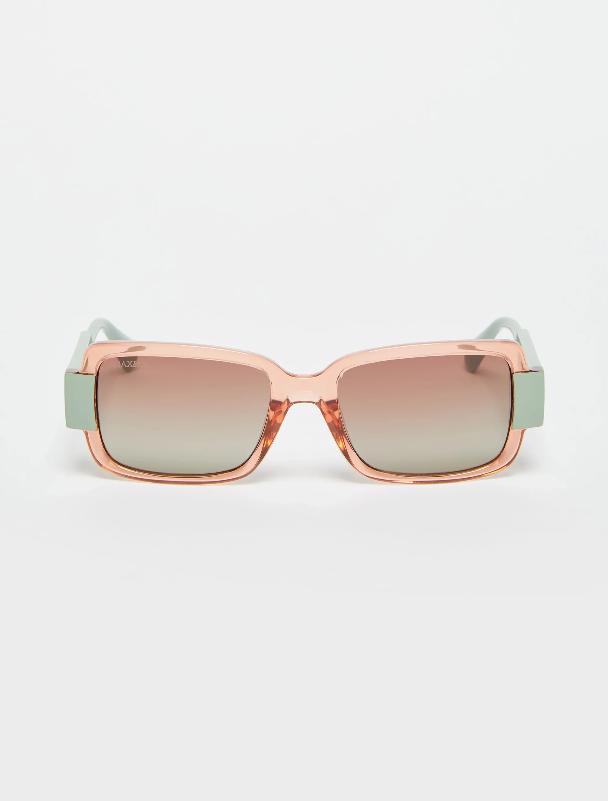 Rectangular two-toned glasses
