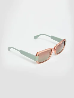 Rectangular two-toned glasses