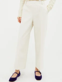 Relaxed-fit double-cloth trousers
