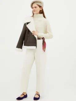 Relaxed-fit double-cloth trousers
