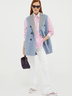 Reversible, double-sided wool coat