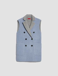 Reversible, double-sided wool coat