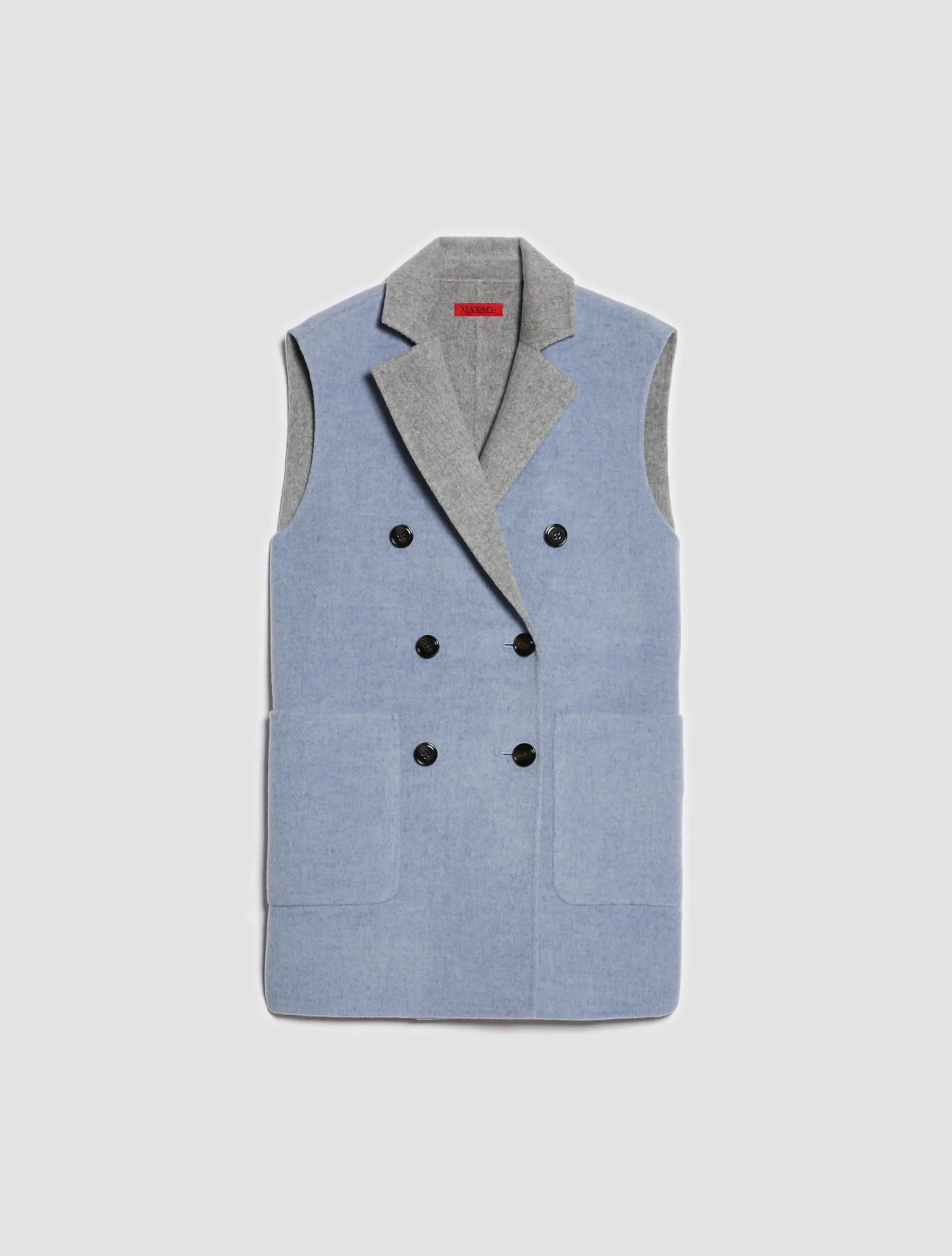 Reversible, double-sided wool coat