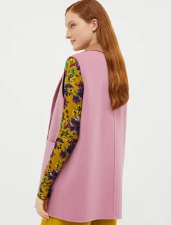 Reversible, double-sided wool coat