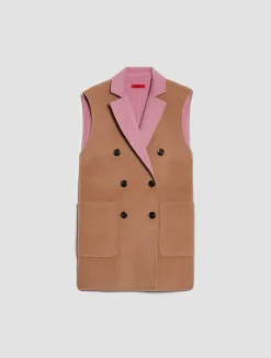 Reversible, double-sided wool coat