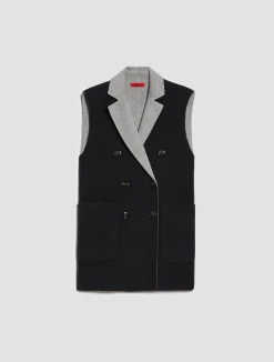 Reversible, double-sided wool coat