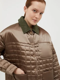 Reversible padded shirt jacket