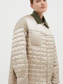 Reversible padded shirt jacket
