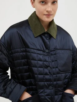 Reversible padded shirt jacket