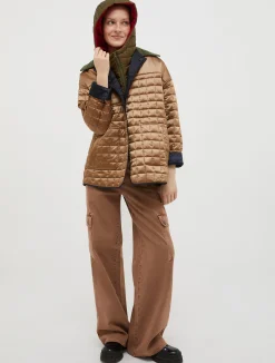 Reversible padded shirt jacket