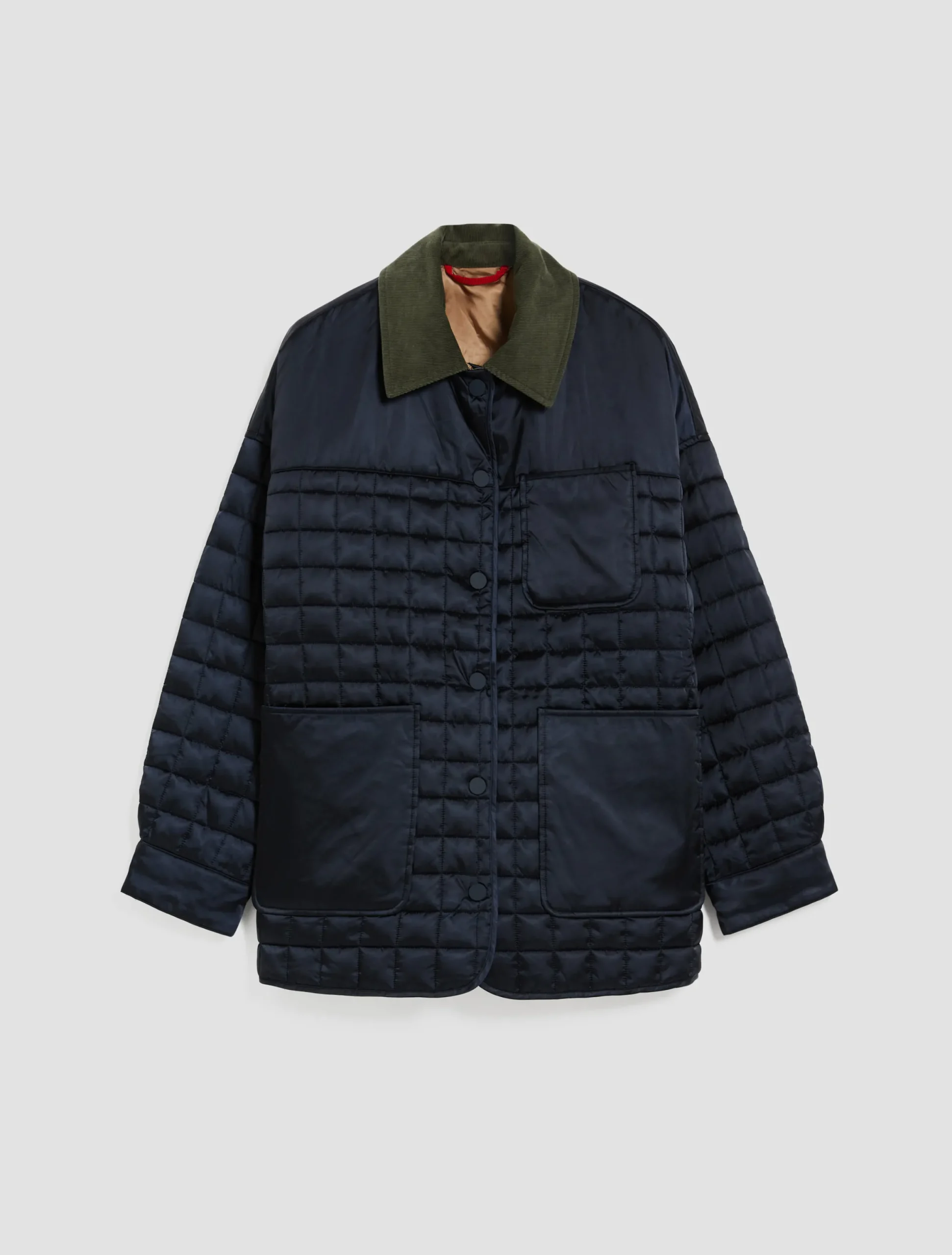 Reversible padded shirt jacket